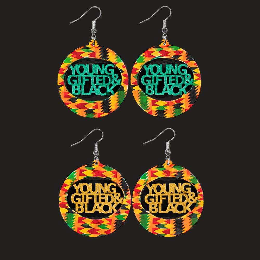 Young Gifted &amp; Black Earrings
