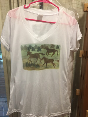 Fun In The Pasture V Neck Shirt