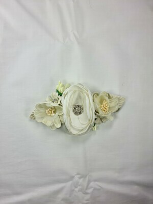 Headband floral set White