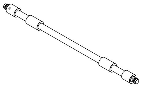 Axe avant 700 mm standard + visserie M12