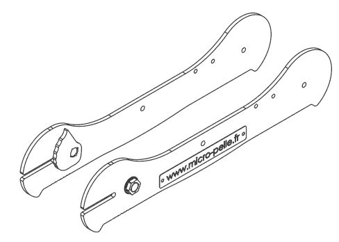 Kit flanc à came droit et gauche + VISSERIE M12
