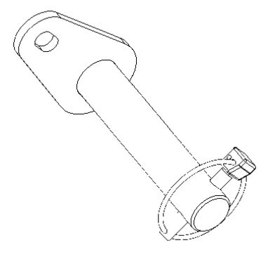 Axe de verrouillage outil avec goupille