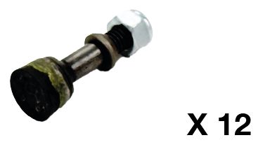 Set complet de 12 dents de rogneuse de souche microBull®
