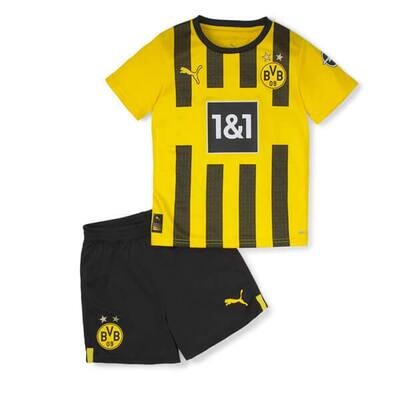 Borussia Dortmund Home Kids Football Kit 22/23