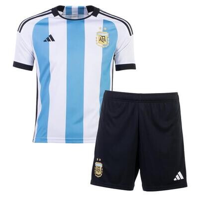 Argentina Home Kids Football Kit 2022