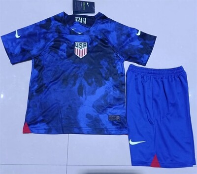 USA Away Kids Soccer Kit 2022