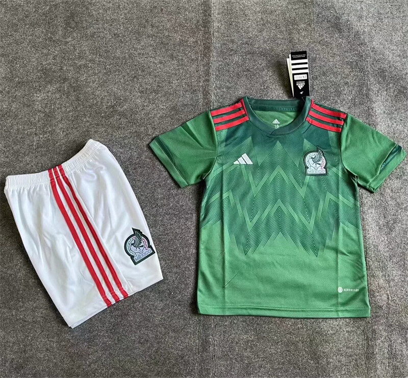 Kids&#39; Shirts 2023 Mexico home Soccer Jersey