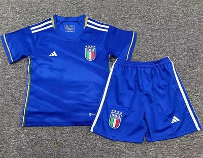 Italy Home 2023 Kids Football Kit