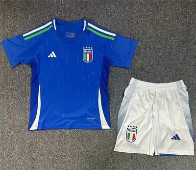 Italy Home 2024 Kids&#39; Shirts Football Kit