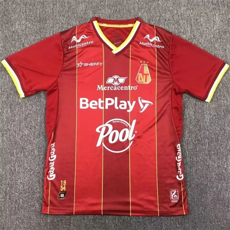 24-25 Deportes Tolima home soccer jersey