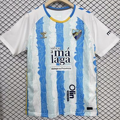 24-25 Malaga home Soccer Jersey.