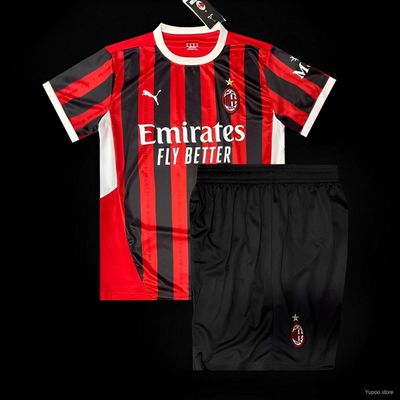 24/25 Kids&#39; Shirts AC Milan Home Jersey