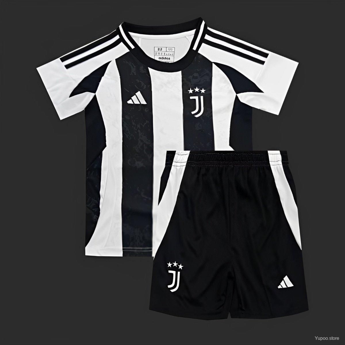 24/25 Kids&#39; Shirts Juventus Home Jerseys