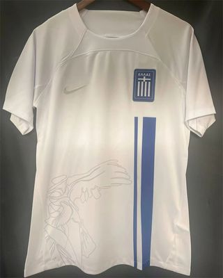 24/25 Greece Home Soccer Jersey.