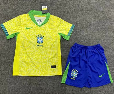 Brazil Home Kids&#39; Shirts Football 2024