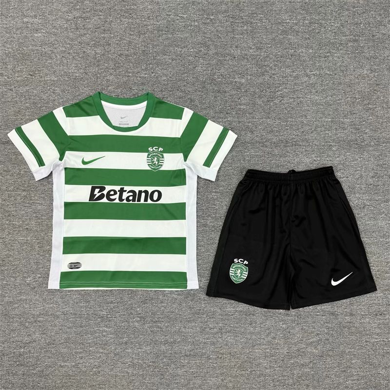 Sporting Lisbon Kids Home football jersey 25/26