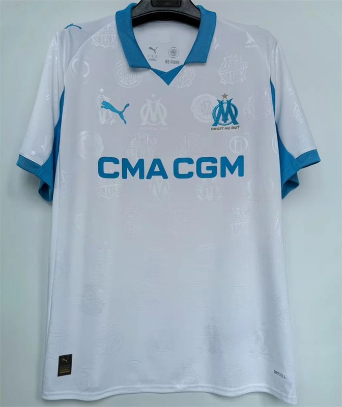 25-26 Marseille home soccer jersey