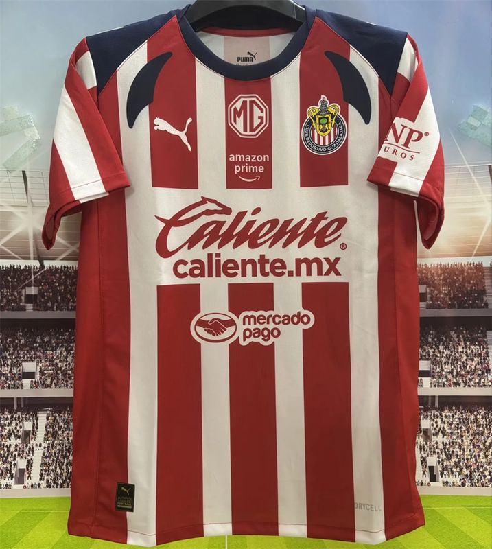 25/26 Chivas Guadalajara Home T-Shirts Jersey