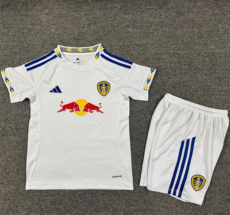 Leeds United 2025/26 Kids Home Jersey