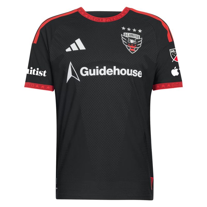 DC United 2026/27 Soccer Jersey – Black &amp; Red Shirt