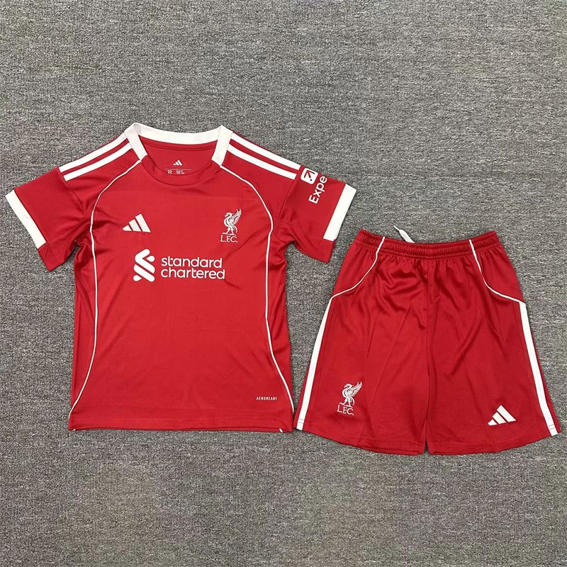 Liverpool 2025/26 Kids Kit Soccer