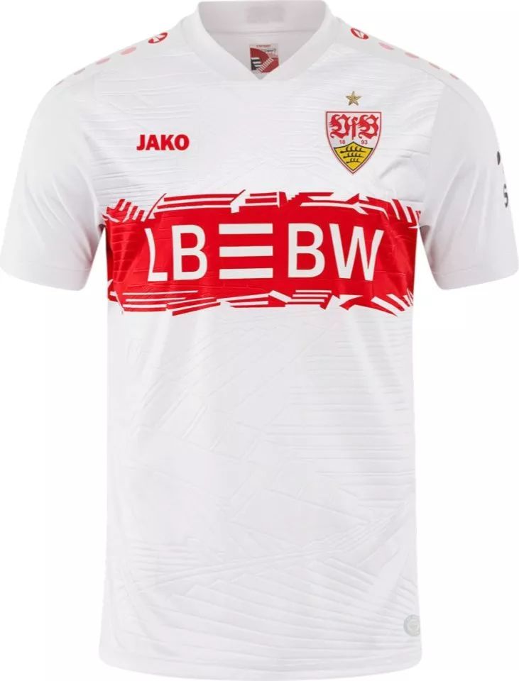 Stuttgart 2026/27 Home Soccer Jersey – White Red Design