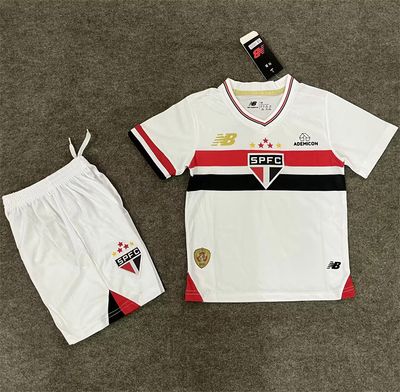 Kids kit 25-26 Sao Paulo home Jerseys