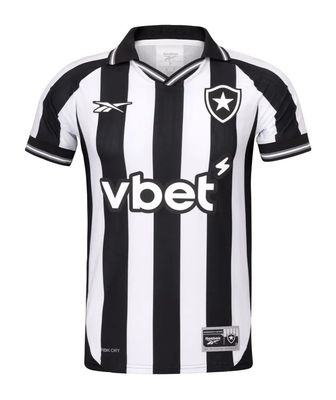 Botafogo 2025/26 Home Jersey – Iconic Black &amp; White Football Shirt