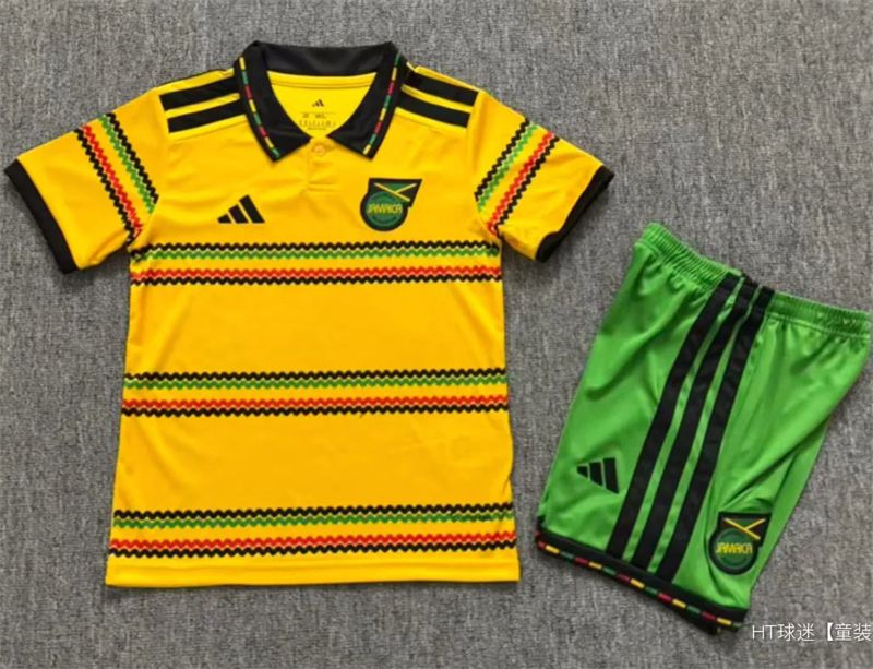 Kids kit 2026 Jamaica home jerseys Kids kit 2026 Jamaica home jerseys