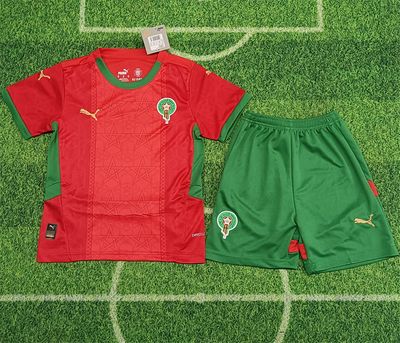 Kids kit 2026 Morocco home soccer