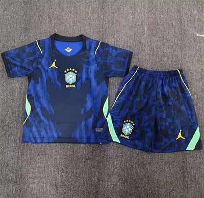 Kids kit 2026 Brazil Away soccer