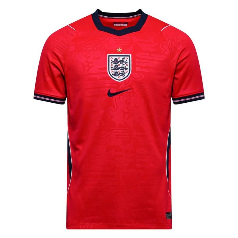 England 2026 World Cup Away Jersey – Red Soccer Shirt