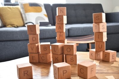 Alphabet Wooden Cubes