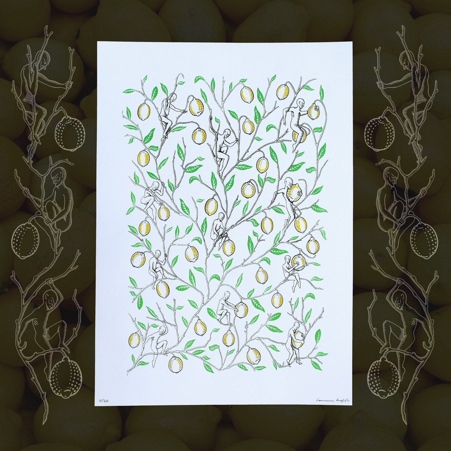 &#39;Goblins &amp; Lemons&#39; A2 Screen Print