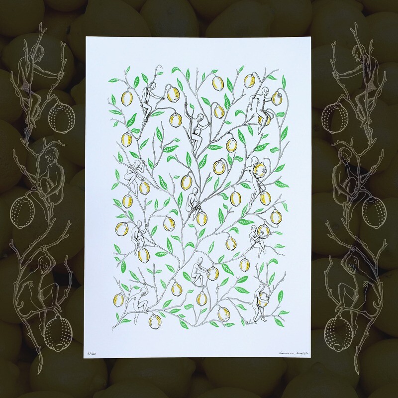 &#39;Goblins &amp; Lemons&#39; A2 Screen Print