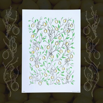 &#39;Goblins &amp; Lemons&#39; A2 Screen Print