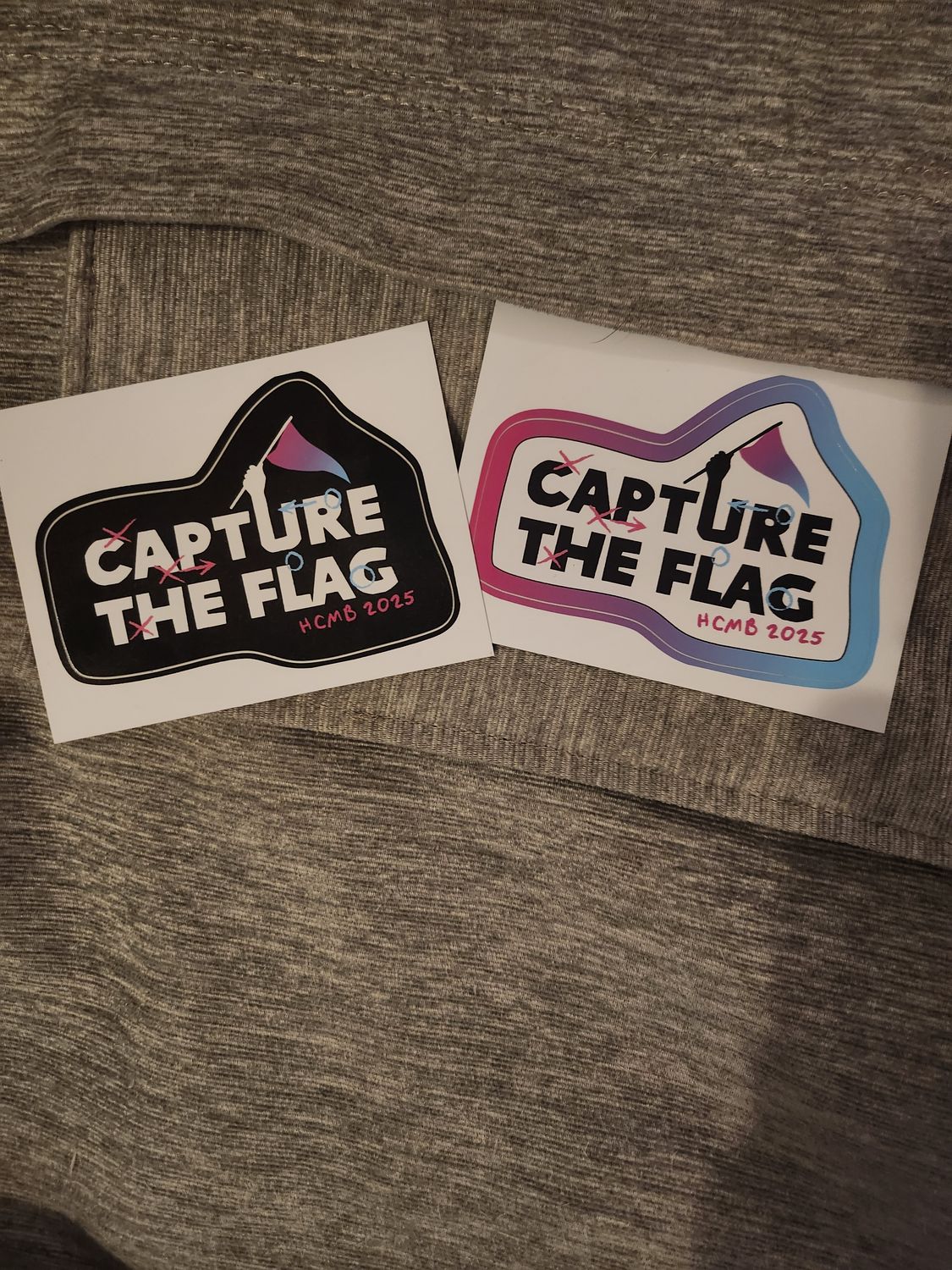 2025 Capture the Flag Stickers (Black &amp; White)
