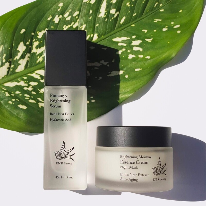 Brightening Anti-Aging Gesichtspflege Serum und Nachtcreme