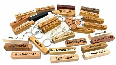 Schlüsselanhänger aus Holz