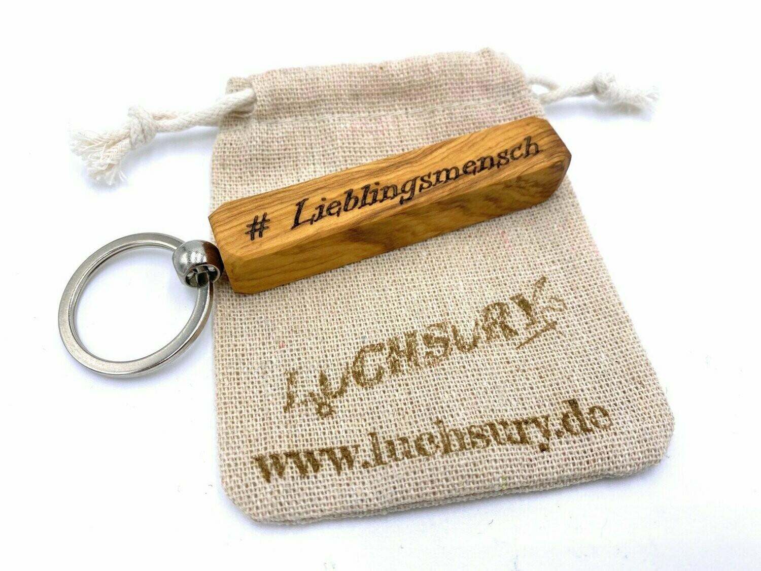 Schlüsselanhänger Holz-Olive- # Lieblingsmensch