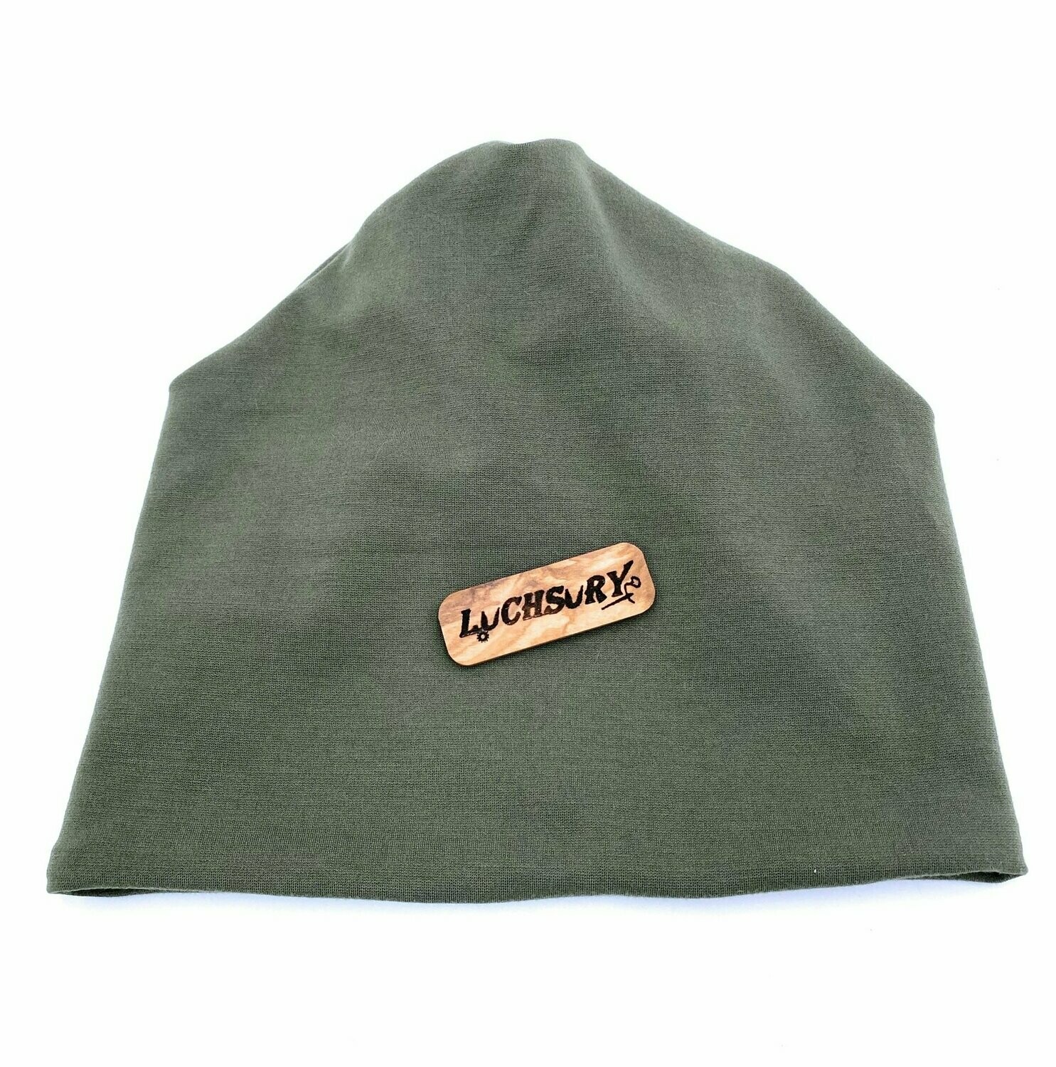 Pferdeschwanz Mütze / Zopfmütze Mütze Beanie - Khaki