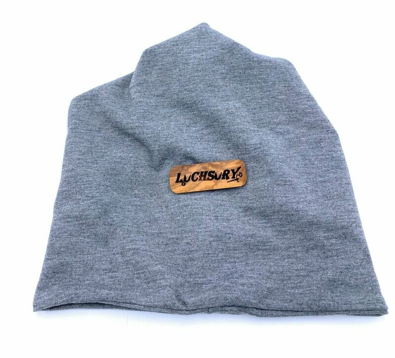 Pferdeschwanz Mütze / Zopfmütze Mütze Beanie - grau meliert