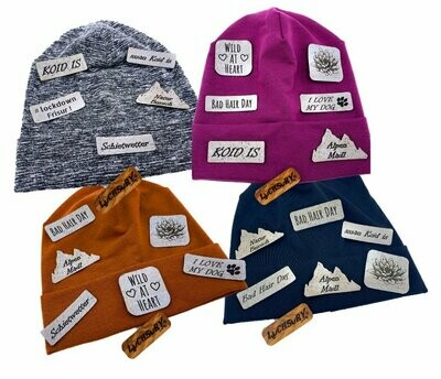 Beanies und Aufnäher zum "Kombinieren" Herren & Damen