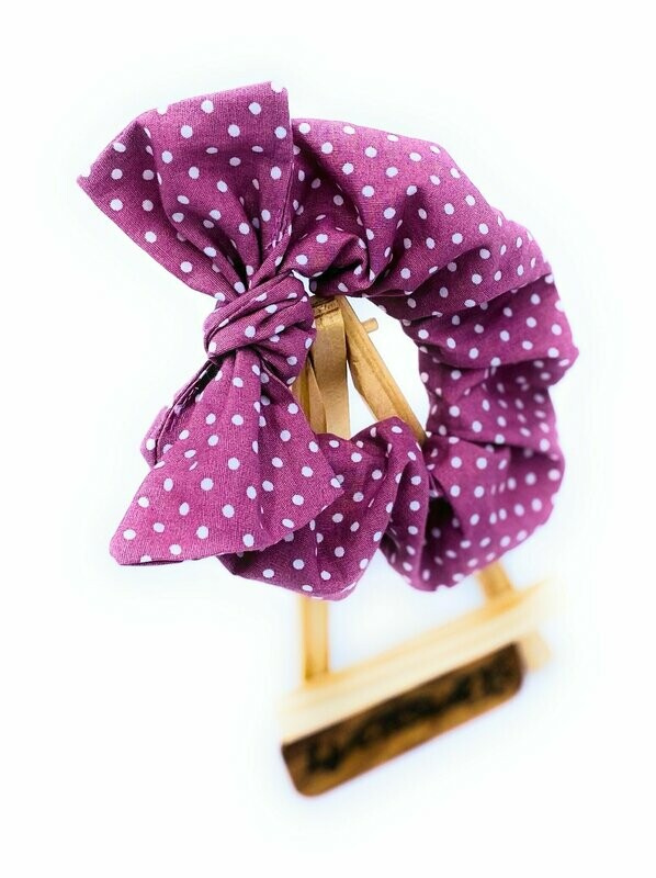 Haargummi / Scrunchies-DOTS Altrosa Haargummi / Scrunchies-DOTS Altrosa