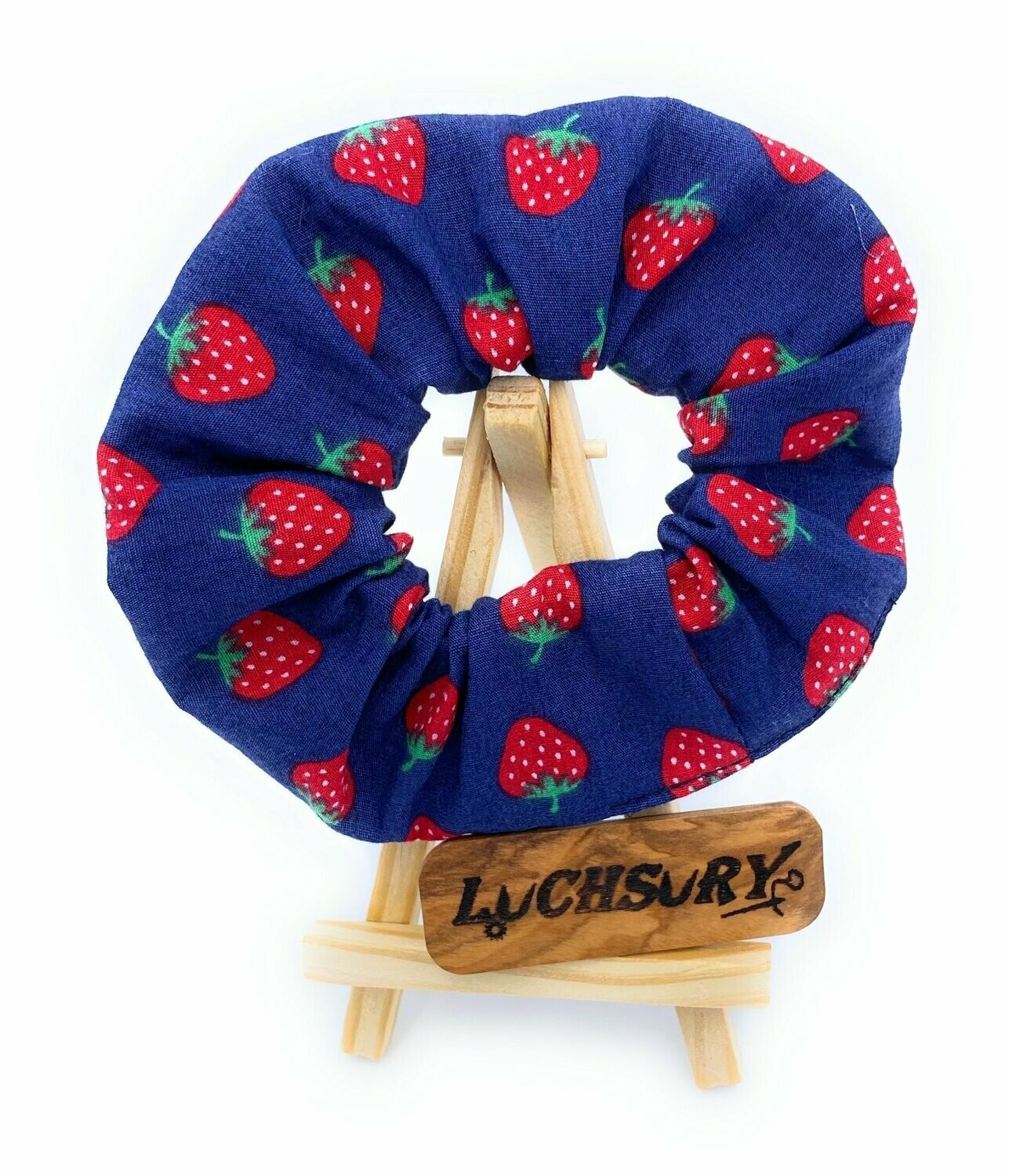 Haargummi / Scrunchies -Erdbeeren
