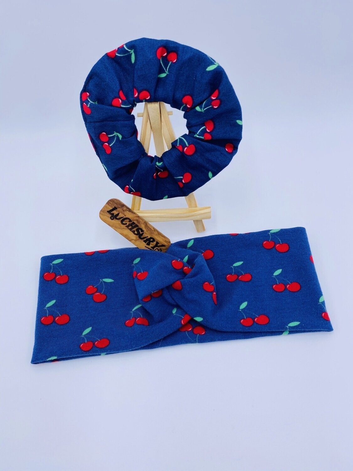 Knotenhaarband /Stirnband mit Scrunchie im Set