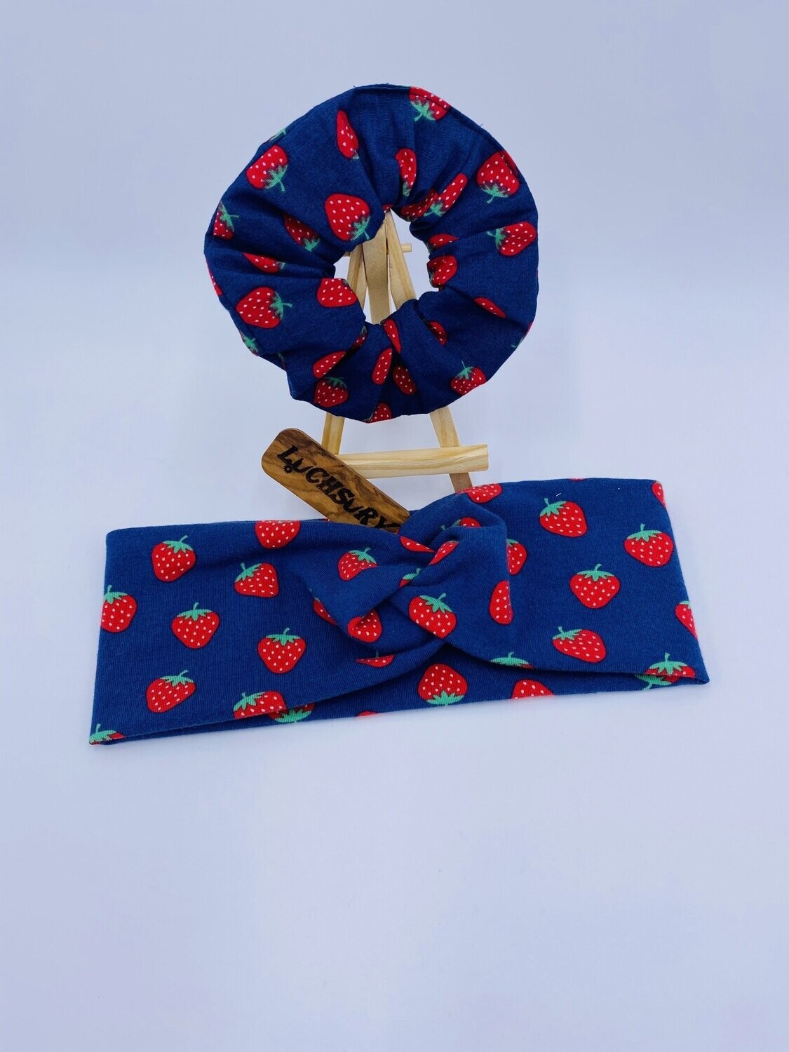 Knotenhaarband /Stirnband mit Scrunchie im Set