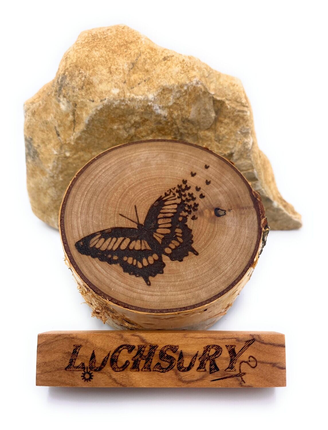 Birkenscheibe "Schmetterling"