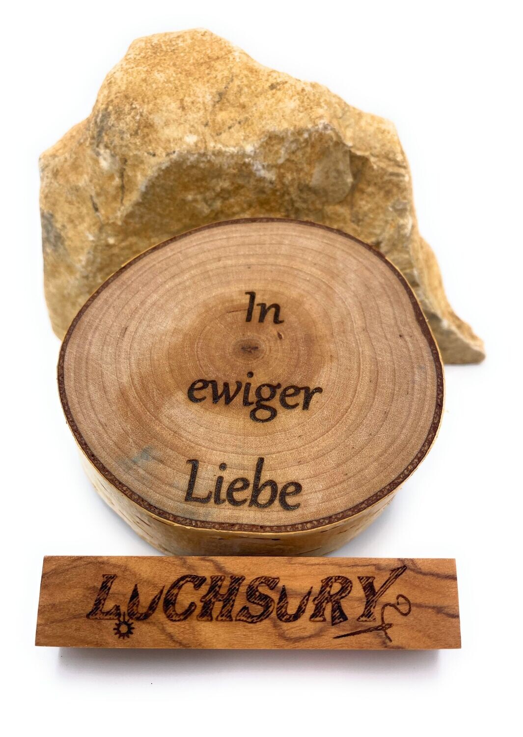 Birkenscheibe "In ewiger Liebe "