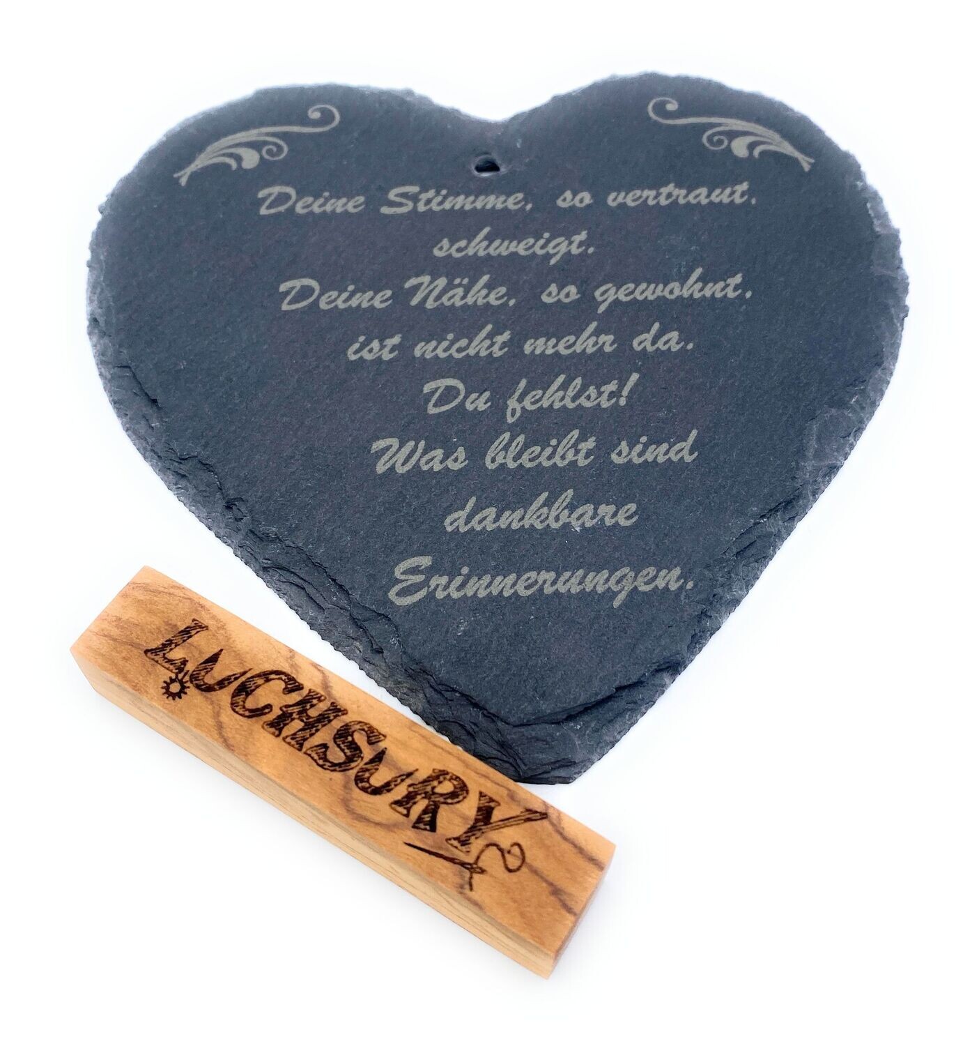 Schieferherz S "Deine Stimme so vertraut...."